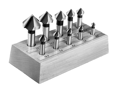 Satz HSS Kegelsenker 90°, DIN 335C