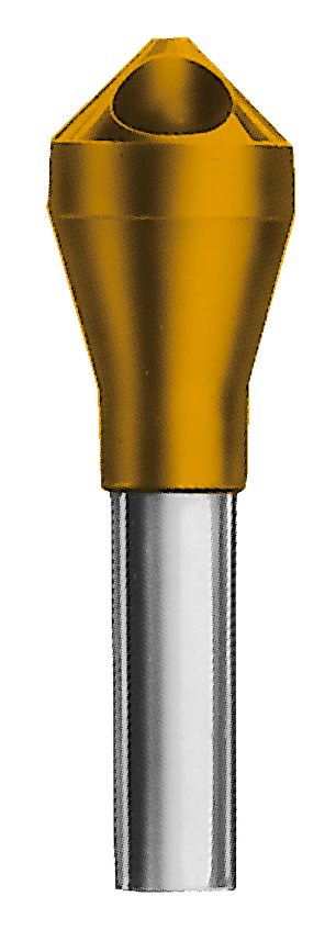 HSS/E+TIN Kegelsenker + Entgrater 90°